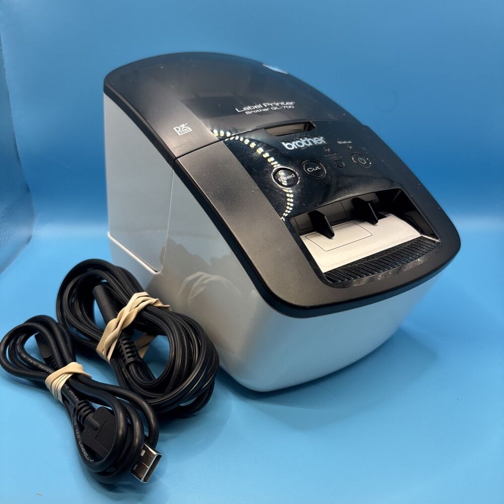 Brother QL-700 High-Speed Professional Label Printer QL700 W Cables Tested Works